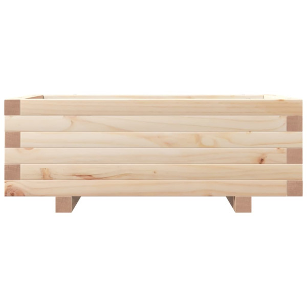 Jardinera de madera maciza de pino 70x40x26.5 cm M 5