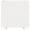Vaso/floreira de jardim 50x50x49.5 cm pinho maciço branco 5