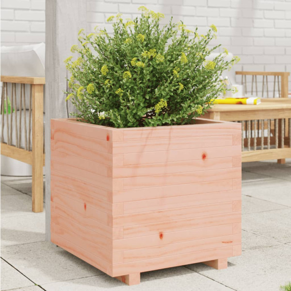 Jardinera madera maciza de abeto Douglas 50x50x49.5 cm D