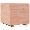 Jardinera madera maciza de abeto Douglas 50x50x49.5 cm 2