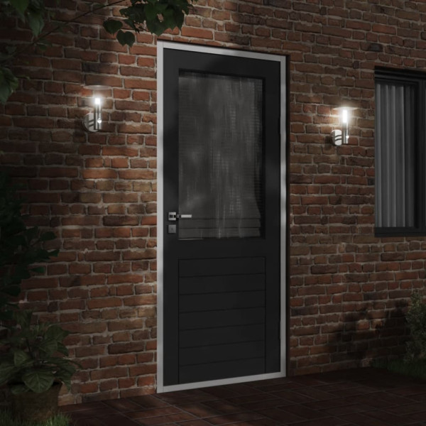 Candeeiros parede p/ exterior c/ sensor 2pcs aço inox. prateado M 3