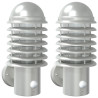 Apliques de exterior con sensor 2 unidades acero inoxidable 2