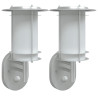 Candeeiros parede p/ exterior c/ sensor 2pcs aço inox. prateado 2