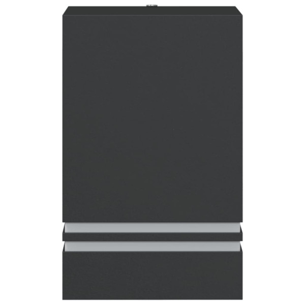 Aplique de exterior de acero inoxidable negro M 4