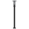 Lámparas de suelo exterior 3 uds acero inoxidable negro 100 cm 4