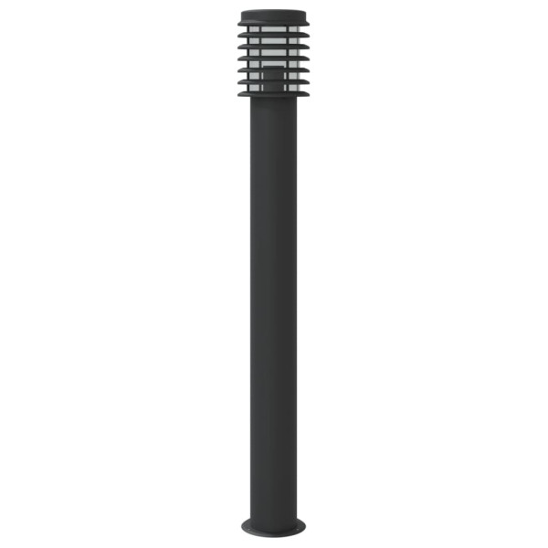 Lámpara de suelo de exterior acero inoxidable negro 110 cm M 5