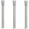 Lámparas de suelo de exterior con sensor 3 uds acero inox 110cm 2
