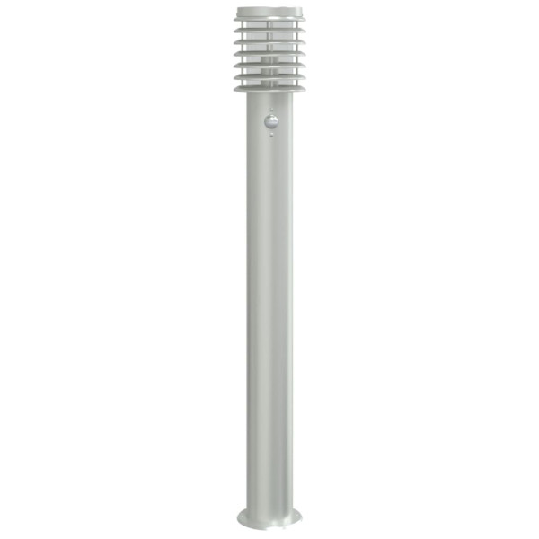 Lámparas de suelo de exterior con sensor 3 uds acero inox 110cm M 4