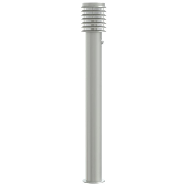 Candeeiro chão exterior c/ sensor 3pcs 110cm aço inox. prateado M 5