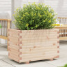 Jardinera madera maciza de pino 70x40x49.5 cm 1