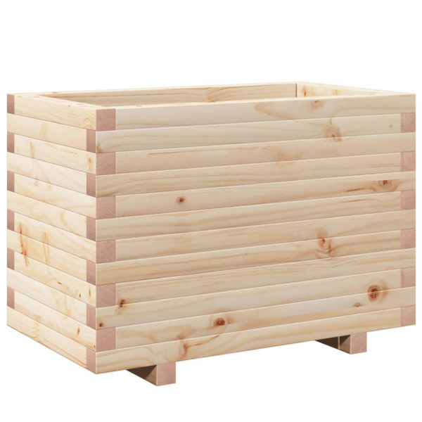 Jardinera madera maciza de pino 70x40x49.5 cm M 2