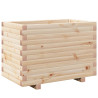 Jardinera madera maciza de pino 70x40x49.5 cm 2