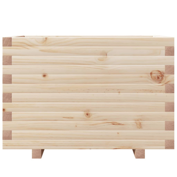 Jardinera madera maciza de pino 70x40x49.5 cm M 5