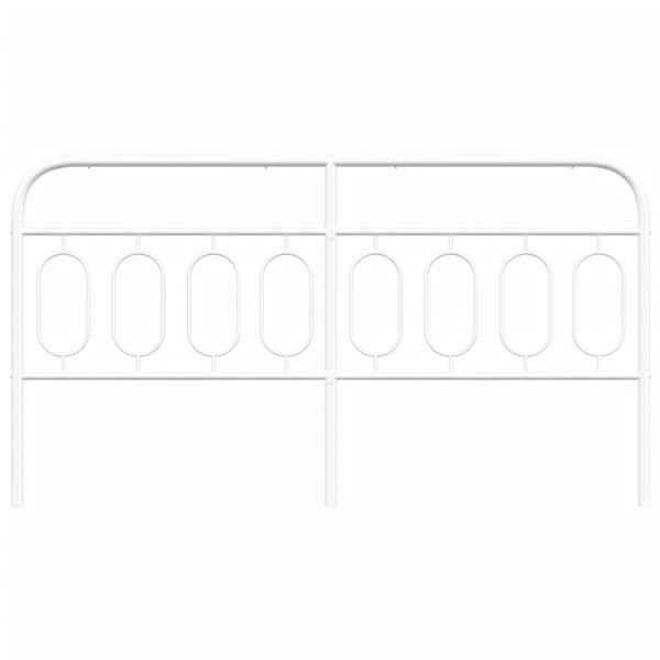 Cabecero de metal blanco 183 cm M 4