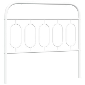 Cabeceira de cama 100 cm metal branco H