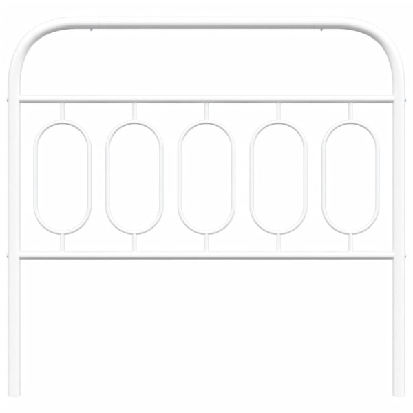 Cabecero de metal blanco 100 cm M 4