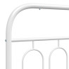 Cabeceira de cama 100 cm metal branco 5