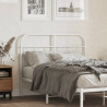 Cabeceira de cama 120 cm metal branco 1