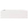 Jardinera de madera maciza de pino blanca 80x80x23 cm 5