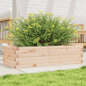 Jardinera de madera maciza de pino 90x40x23 cm 1