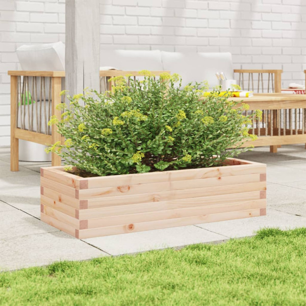 Jardinera de madera maciza de pino 90x40x23 cm M 3