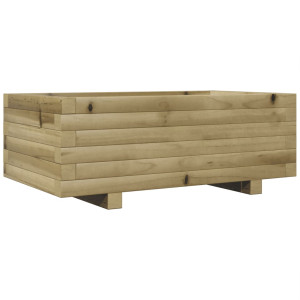 Jardinera de madera de pino impregnada 70x40x26.5 cm H
