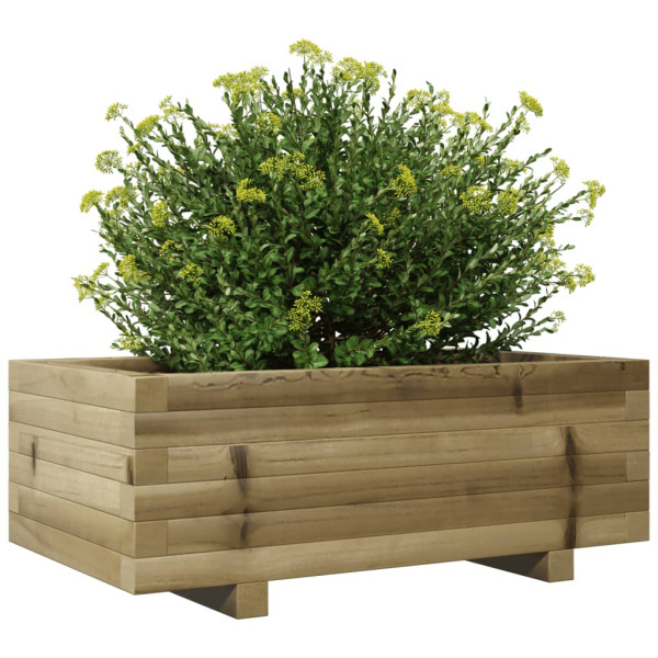 Jardinera de madera de pino impregnada 70x40x26.5 cm M 4