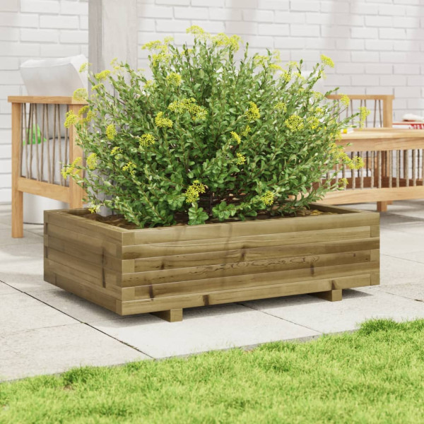 Jardinera de madera de pino impregnada 90x60x26.5 cm M 3