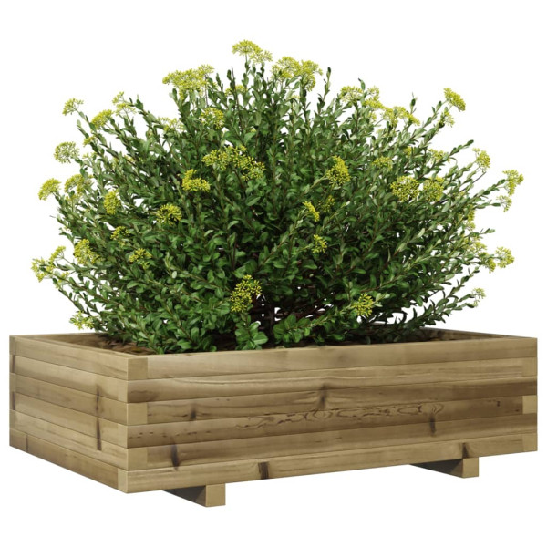 Jardinera de madera de pino impregnada 90x60x26.5 cm M 4