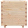 Jardinera madera maciza de pino 50x50x49.5 cm 5