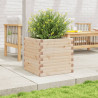 Jardinera de madera maciza de pino 50x50x46 cm 3
