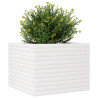 Vaso/floreira de jardim 60x60x46 cm pinho maciço branco 4