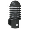 Aplique de exterior con sensor acero inoxidable negro 2