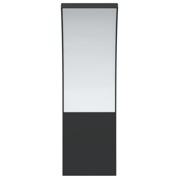 Candeeiros parede LED p/ exterior 2 pcs alumínio fundido preto M 5