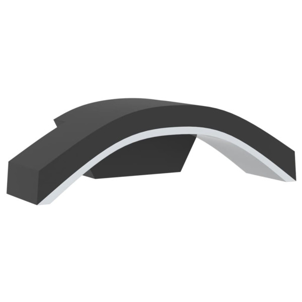 Lámparas de pared LED de exterior 2 uds aluminio fundido negro M 4