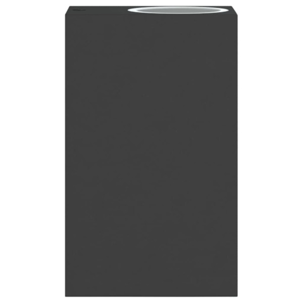 Candeeiros de parede para exterior 2 pcs alumínio fundido preto M 5