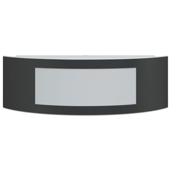 Apliques de exterior 2 unidades acero inoxidable negro M 4