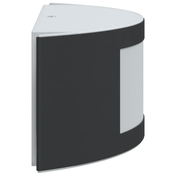 Apliques de exterior 2 unidades acero inoxidable negro M 5