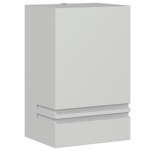 Aplique de exterior de acero inoxidable plateado H