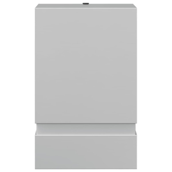 Aplique de exterior de acero inoxidable plateado M 4