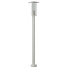 Lámpara de suelo de exterior acero inoxidable plateado 100 cm 2