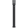 Lámparas de suelo exterior con sensor 3 uds acero negro 110 cm 4