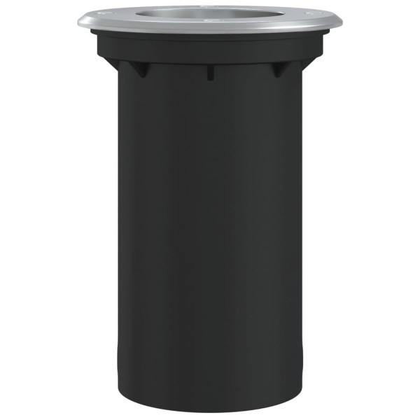 Foco de suelo exterior redondo aluminio negro 10.5x10.5 cm M 4