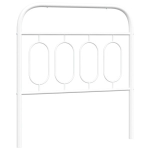 Cabecero de metal blanco 80 cm H