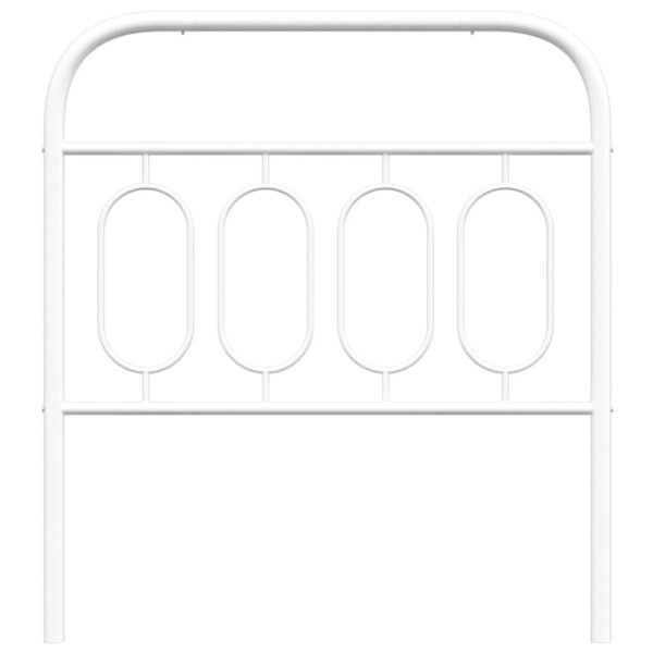 Cabecero de metal blanco 80 cm M 4