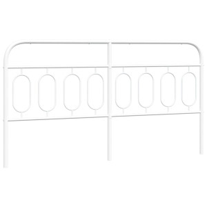 Cabeceira de cama 193 cm metal branco H