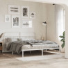 Cabeceira de cama 160 cm metal branco 3