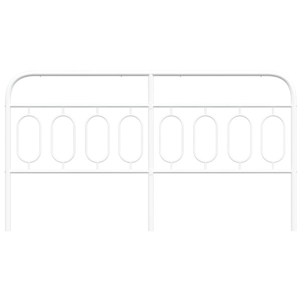 Cabecero de metal blanco 160 cm M 4