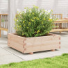 Jardinera de madera maciza de pino 70x70x26.5 cm 3