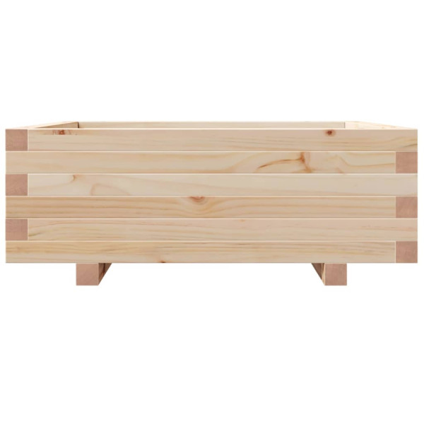 Jardinera de madera maciza de pino 70x70x26.5 cm M 5